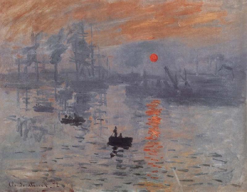 Claude Monet Sunrise oil painting picture